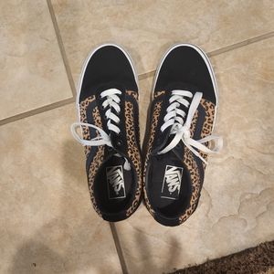 Leopard Vans worn once in perfect condition